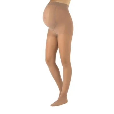 Afbeelding van CALZITALY Zwangerschapspanty, 8 mm/Hg, steunpanty voor zwangerschap, zwart, natuur, S, M, L, XL, 20 DEN, gemaakt in Italië, poeder., S