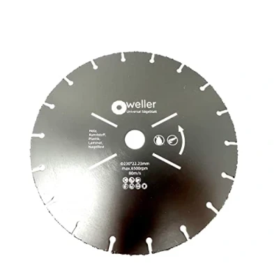 Afbeelding van WELLERWERKZEUGE Multi zaagblad slijpschijf 230 x 22,23 mm haakse slijper voor laminaat hout kunststof nagelbestendig