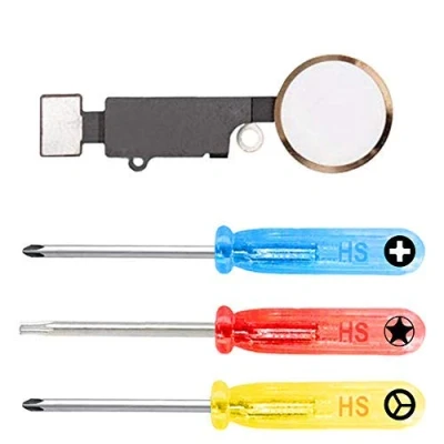 Afbeelding van MMOBIEL Home Button met Flex Kabel Compatibel iPhone SE 2022 / 2020/8 8 Plus 7/7 (goud) incl. Toolkit