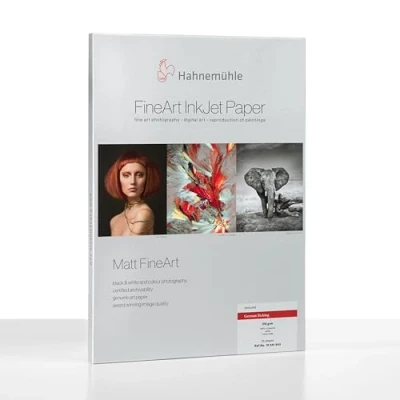 Afbeelding van Hahnemühle 10641643 Digital FineArt Duits Etching papier, 310 g/m², DIN A4, 210 x 297 mm, wit