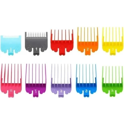 Afbeelding van ZMDMAH Haarkammenset, 10 stuks opzetkammen voor scheermachine, 1,5 mm 25 tondeuse, opzetstukken, haarclipper geleider limit kam, opzetstuk, kammen, limietkam, set vervanging keuze