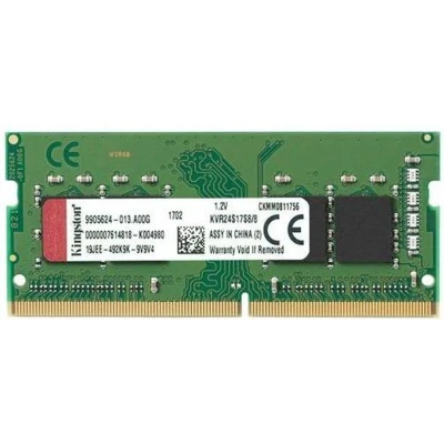 Afbeelding van Kingston ValueRAM KVR24S17S8/8 8GB DDR4 SODIMM 2400MHz (1 x 8 GB)
