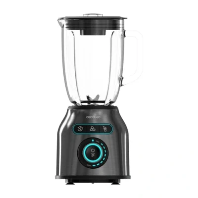 Afbeelding van Cecotec Blender Power Black Titanium 2200MAX Smooth. 2200W Maximaal Vermogen, 6 Roestvrijstalen Messen, Ijs Verpletteren, Turbo en Smoothie Functie, AutoClean Functie