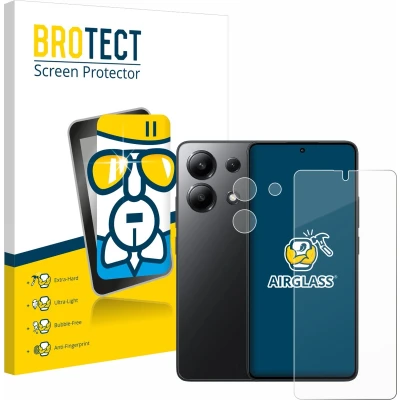 Afbeelding van BROTECT Screenprotector voor Xiaomi Redmi Note 13 (Voor+Camera) Folie Beschermfolie Beschermglas transparant