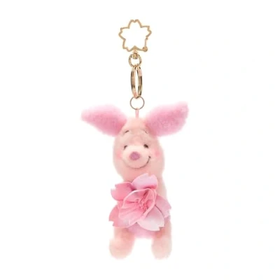 Afbeelding van Disney Store Officiële Knorretje Sleutelhanger Knuffel, Winnie de Poeh, 14cm / 6&quot;, Sakura Collectie, Roze Varken Knuffel aan een Verwijderbare Sleutelhanger, Handtas en Schooltas Accessoire, 3+