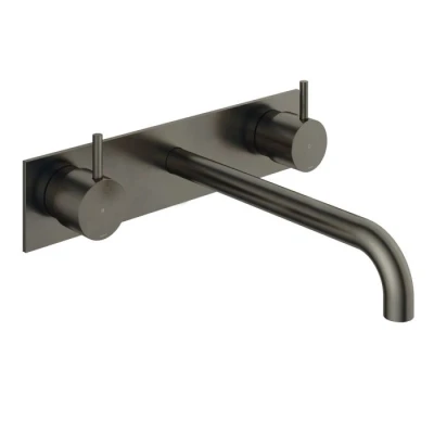 Afbeelding van HotBath Cobber inbouw Wastafelkraan CB006TEXT25 Verouderd ijzer