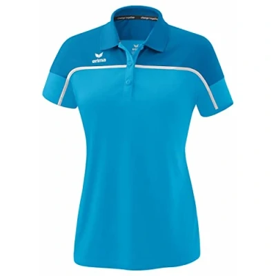 Afbeelding van CHANGE by erima polo dames curaçao/mykonos/wit / 40