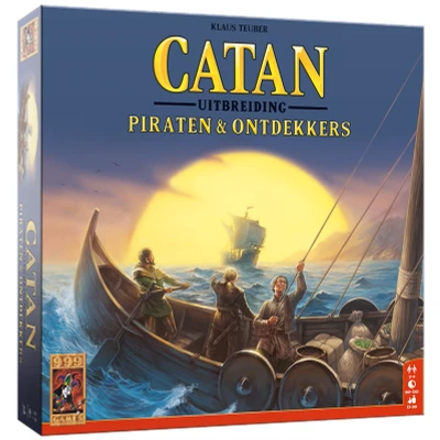 Afbeelding van 999 Games Catan: Uitbreiding Piraten en Ontdekkers bordspel in de kleur Multicolor
