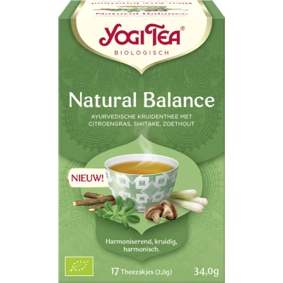 Afbeelding van 6x Yogi tea Natural Balance Biologisch 17 stuks