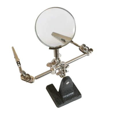 Afbeelding van Silverline Derde hand met vergrootglas Lens 63 mm 2,5x vergrotend