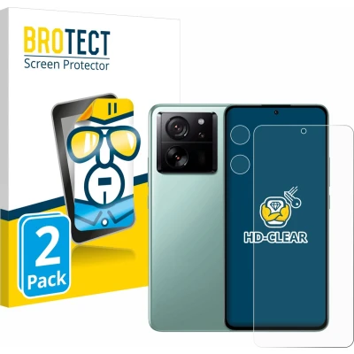 Afbeelding van BROTECT (2 Stuks) Schermbeschermer voor Xiaomi 13T Pro (Voor+Camera) Screen Protector Transparant