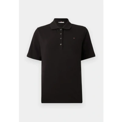 Afbeelding van Tommy Hilfiger Dames 1985 REG Pique Polo SS WW0WW43224 S/S Polo, zwart, XS, Zwart (zwart), XS
