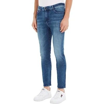 Afbeelding van Tommy Hilfiger heren Simon skinny jeans met donkere wassing in de kleur Indigo, maat: W29/L30
