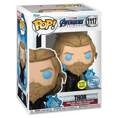 Afbeelding van Funko Pop! Marvel: Avengers Endgame Thor with Thunder(kans op speciale Glow in the Dark Chase editie) Smartoys Exclusive CONFIDENTIAL