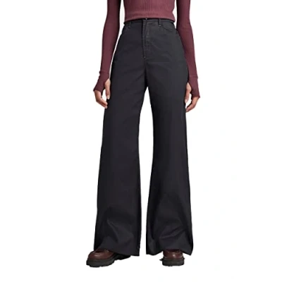 Afbeelding van G Star Raw Dames Jeans Deck Ultra High Wide Been, Zwart (Caviar D194 d301), 24W / 30L