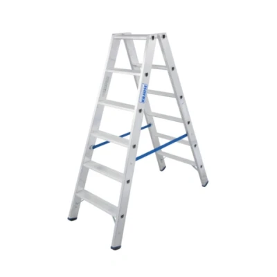 Afbeelding van Krause 120.373 aluminium treden dubbele ladder werkhoogte (max.): 3,30 m zilver DIN EN 131 8kg