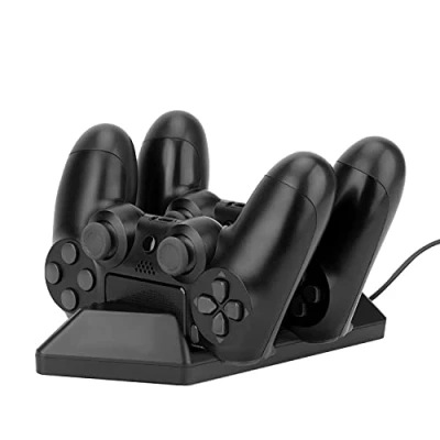 Afbeelding van Nitho Dubbele Oplader Zwart voor PS4 DualSense Controllers