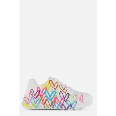 Afbeelding van Skechers UNO LITE Sneakers laag White/neon multicoloured voor kinderen, Maat: 39.5, multi coloured Pu