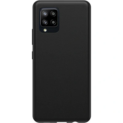 Afbeelding van OtterBox Sleek Series hoesje voor Samsung Galaxy A42 5G, schokbestendig, valbestendig, ultradun, beschermende, getest volgens militaire standaard, Transparant/Zwart, Geen Retailverpakking