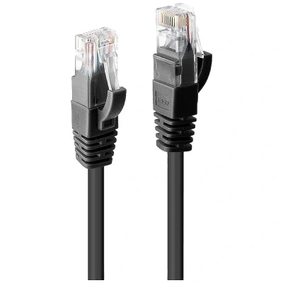 Afbeelding van LINDY 48082 RJ45 Netwerkkabel, patchkabel CAT 6 U/UTP 10.00 m Zwart 1 stuk(s)