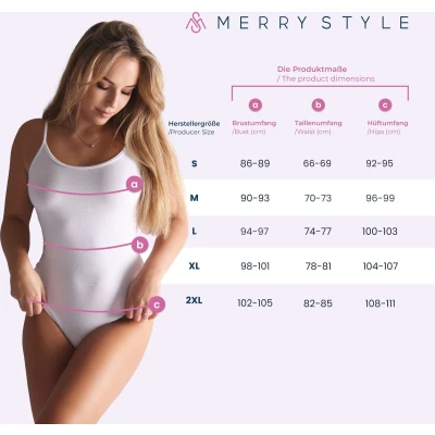 Afbeelding van Merry Style Dames Body Bodysuit Lange Mouwen Viscose Zwart3 XL MS MS10 BD113