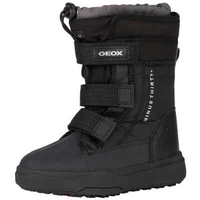 Afbeelding van Geox Jongens J Bunshee Pg Boy B A enkellaars, Black Dk Grey, 34 EU