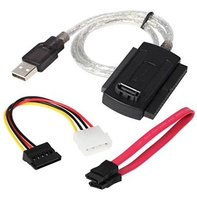 Afbeelding van DIGIFLEX USB converter adapterkabel voor 2,5&quot; 3,5&quot; SATA IDE harde schijven HDD, 2,5 inch schijf, 3,5 CD ROM, DVD RW, COMBO apparaat, RW naar computer met
