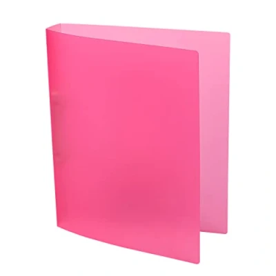 Afbeelding van Idena 224367 Ringband DIN A4, vervaardigd uit PP, 2 ringen, 35 mm rugbreedte, doorschijnend roze, 1 st.