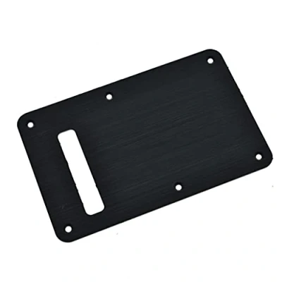 Afbeelding van Dopro Aluminium Geanodiseerd Moderne ST Strat Achterplaat Tremolo Trem Holte Cover Past Amerikaans/Mexicaanse Fender Zwart