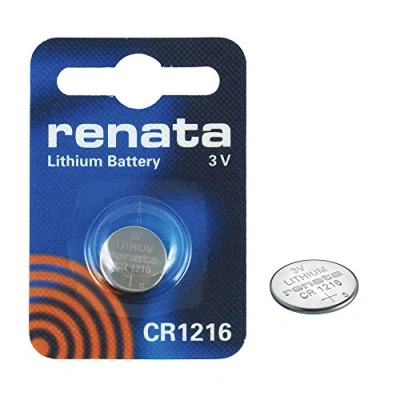 Afbeelding van 2 x originele Renata CR1216 Lithium 30mAh 3V batterij Cell Coin Button Horloge Batterijen