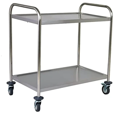 Afbeelding van Serveerwagen, Saro, Model FELIX, RVS, 2 bladen, B 86 x D 54 H 94 cm