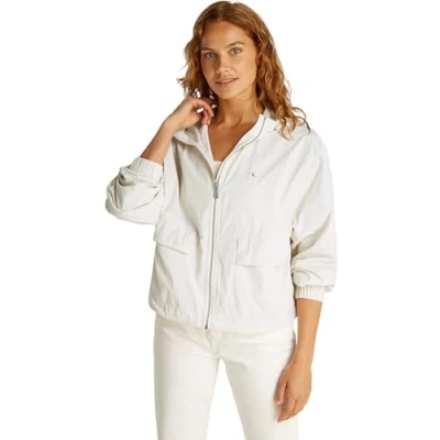 Afbeelding van Calvin Klein Windjack voor dames, Wit (Tofu), S