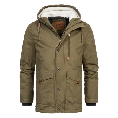 Afbeelding van Indicode Jeans Incrossing Winterjas, Heren, Maat: Small, Army