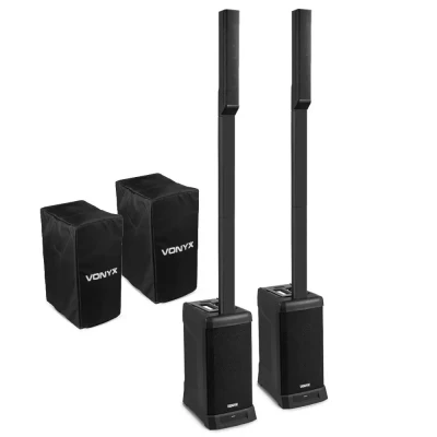 Afbeelding van Vonyx VX820 Line array PA systeem met hoezen Actieve speakers