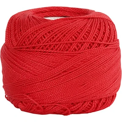 Afbeelding van Creotime Mercerised Katoengaren Rood 125 Meter 20 Gram