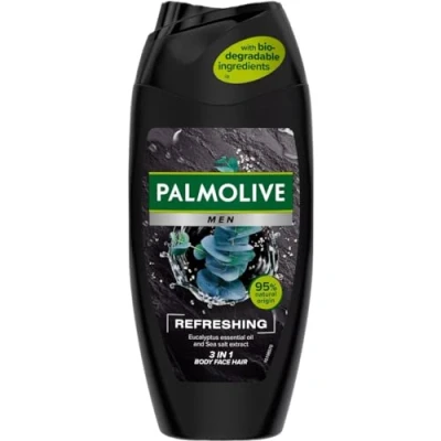 Afbeelding van Palmolive Men douchegel 3 in 1 (lichaam/gezicht/haar), refreshing, 250 ml, verpakking van 6 stuks