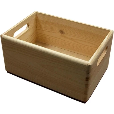 Afbeelding van Opbergkist massief dennenhout 20cm x 30cm 14cm