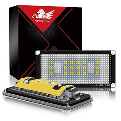 Afbeelding van WinPower Foutloos LED Kentekenplaatverlichting Montage Lampen 6000K Koel Witte Lamp E46 (2 Deuren) 2004 2006, 1 Paar