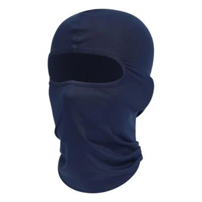 Afbeelding van Fuinloth Bivakmuts Gezichtsmasker, Zomer Koel Nek Gaiter, UV Beschermende de Skisjaal van Motorfiets Beschermer voor Mannen/Vrouwen Donkerblauw