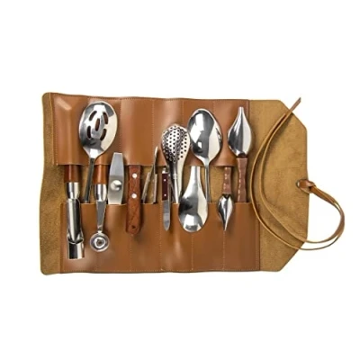 Afbeelding van DUEBEL 13 delige professionele chef kok culinaire plating kit roestvrij staal tool set voor perfecte presentatie