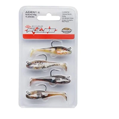 Afbeelding van Berkley Pulse Agent E Softbait 4 Pack 8.0cm (14g) Shad