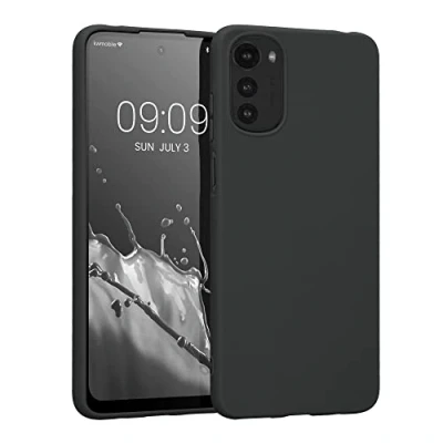 Afbeelding van kwmobile telefoonhoesje geschikt voor Motorola Moto E32 Hoesje smartphone Back cover in mat zwart