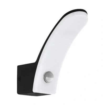 Afbeelding van EGLO LED buitenwandlamp met sensor Fiumicino 11 W zwart