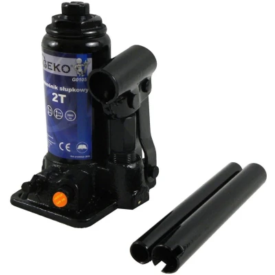 Afbeelding van GEKO Hydraulische fleskrik 2 ton compact ontwerp automatische veiligheidsklep