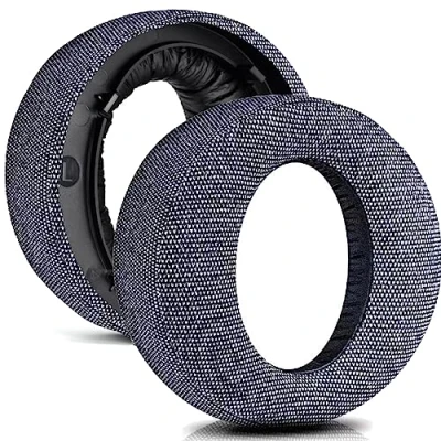 Afbeelding van PS5 Oorkussens Vervanging voor Sony Playstation 5 Pulse 3D Draadloze Hoofdtelefoon, Headset Oorkussens, Oorschelpen Reparatie Onderdelen (Grijs Flanel)
