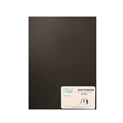 Afbeelding van RS261155 A3 SCHETSBOEK MATZWART 140g