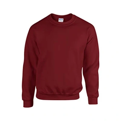 Afbeelding van Gildan 50/50 Adult Crewneck Sweat Sweatshirt heren, Bruin (Garnet), L
