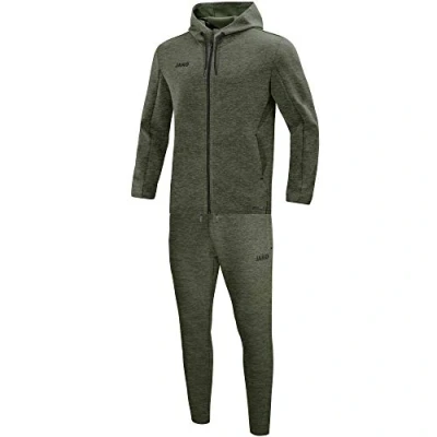 Afbeelding van JAKO Joggingpak met kap Premium Basics Kaki gemeleerd