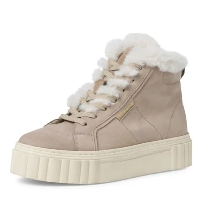 Afbeelding van Tamaris Snowboots, Dames, Maat: 37, Taupe Leer