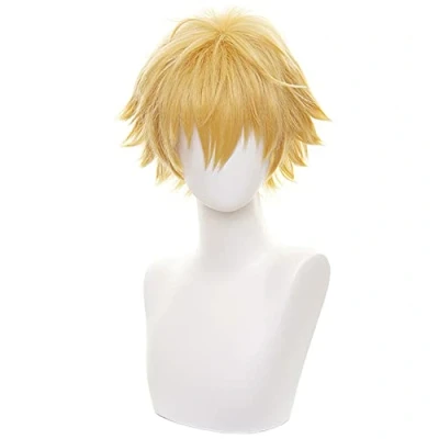 Afbeelding van HIROAKIYA Denji Wig, Chainsaw Man Cosplay Wig with Cap, Length approx.30cm